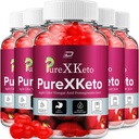 PureXKeto ACV Gummies Integratore alimentare - PureX Keto Keto ACV Gummies con succo di aceto di sidro e melograno, Pure X Keto Gummies Recensioni, Gestione del peso avanzata (5 Pack - 300 Gummies)