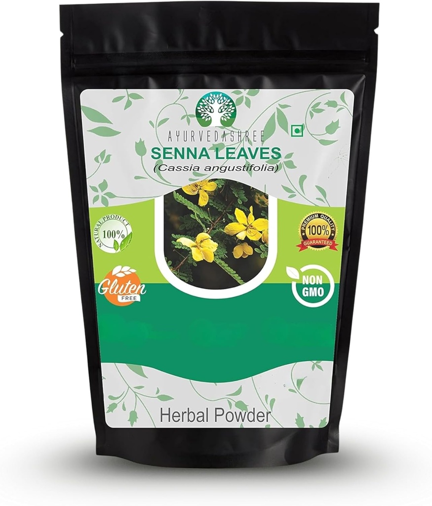 Polvere di foglie di senna 200 Gm I Cassia angustifolia polvere I supplemento di erbe ayurvedica per sostenere la funzione digestiva I 100% puro e naturale