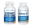 Ripristino del rene & Kidney-D 2-Pack Capsule per il supporto del rene con antiossidanti della vitamina D ottimizzati, reni probiotici, bicarbonato di sodio per la pulizia del rene