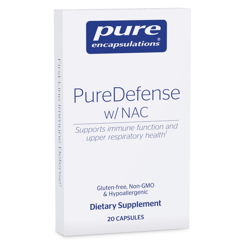 Pure Encapsulations PureDefense mit NAC | Enhances First-Line Immune Defense und Upper Respiratory Health | 20 Kapseln