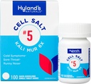 Hyland's No. 5 Cell Salt Kali Mur 6X Tablets, Medicina Fredda e Sore Throat Relief, Trattamento naturale di Freddi, Sore Throats, Runny Nose, e Burns, Tavole di dissolvenza rapida, 100 Conte
