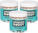 Drinking Buddy (3pack, After-Drinking Aid with DHM, Prickly Pear, L-Cystine and L-Theanine, Milk Thistle, B-Vitamins, Ginger