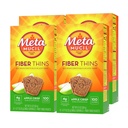 Metamucil, Fiber Thins, Daily Psyllium Husk Fiber Supplement, unterstützt Verdauungs-Gesundheit und Zufriedenheit Hunger, Apple Crisp Flavor, 48 Gesamt Servierungen (4 Packungen von 12)