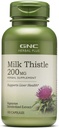 GNC Herbal Plus Lait Thistle Supplément 200mg, Végétarien, soutient la fonction saine du foie, 100 portions