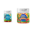 OLLY Kids Chillax, Magnesio Gummies Plus L-teanina, Limone Balm, Sherbet Flavor - 50 Count & Kids Multivitamin Gummy Worms, Salute generale e supporto immunitario, Vitamine e minerali A, C, D