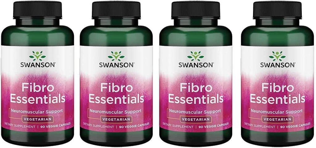Swanson Fibro Essentials 90 Veg Kapseln (4 Packung)