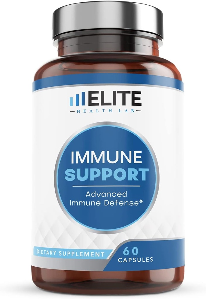 Ultimate 9-in-1 Supporto Immune Boost – 1000mg Vitamin C, D, Zinco, Echinacea, Quercetin & More – USA Terze Parti Laboratorio Testato, Senza Glutine, 60 capsule – Made in USA