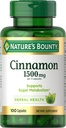 Bounty Capsules de cannelle de la nature, supplément à base de plantes, soutient le métabolisme du sucre, 1500mg, 100 Capsules