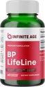 Infinite Età BP Lifeline Capsule, 60 Conte - Supplemento di supporto per la salute del cuore con estratto di uva, Nattokinase, Quercetina e Magnesio - Made in the USA