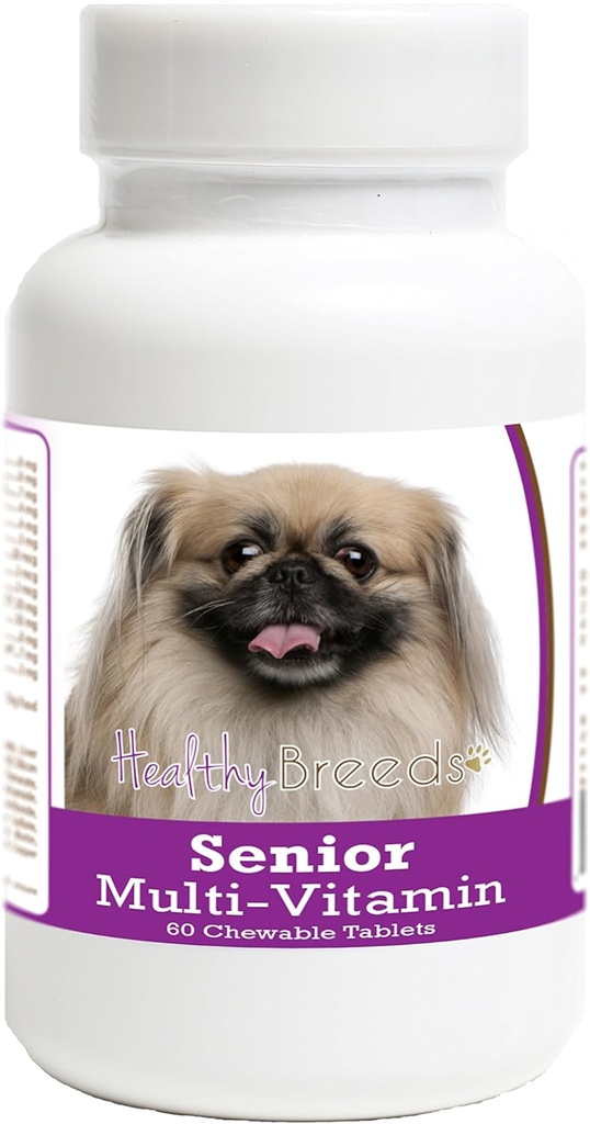 Healthy Breeds Pekingese Senior Dog Multivitamin Tablets 60 Count