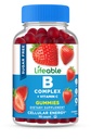 Lebensfähiger Zucker freie Vitamin B Complex Gummies | B-Komplex mit Vitamin C | Große Verkostung VIT B Complex Vitamine | Energie und Nerve Unterstützung | B Vitamine Komplex für Frauen, Männer, Erwachsene | 90 Gummie