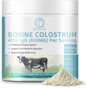 Bovine Colostrum Supplement 2000mg, Colostrum Powder 40% IgG Immunoglobuline per il supporto immunitario, la crescita dei capelli, la salute del fegato, il muscolo, l'energia - 100% Grass Fed, senza glutine, non OGM, 120 Grammi
