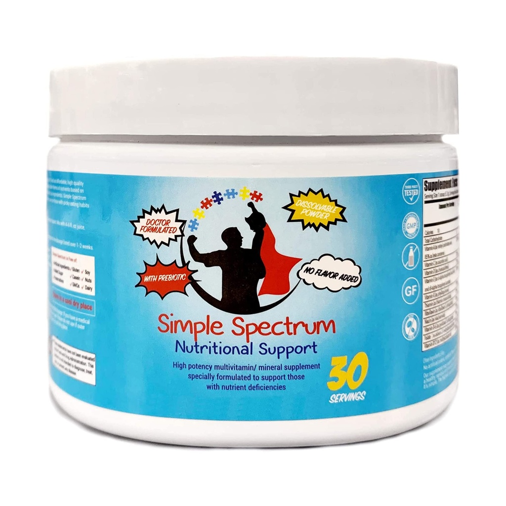 Spectre simple supplément de vitamine, soutien nutritionnel, aucun sucre ajouté ou ingrédients artificiels