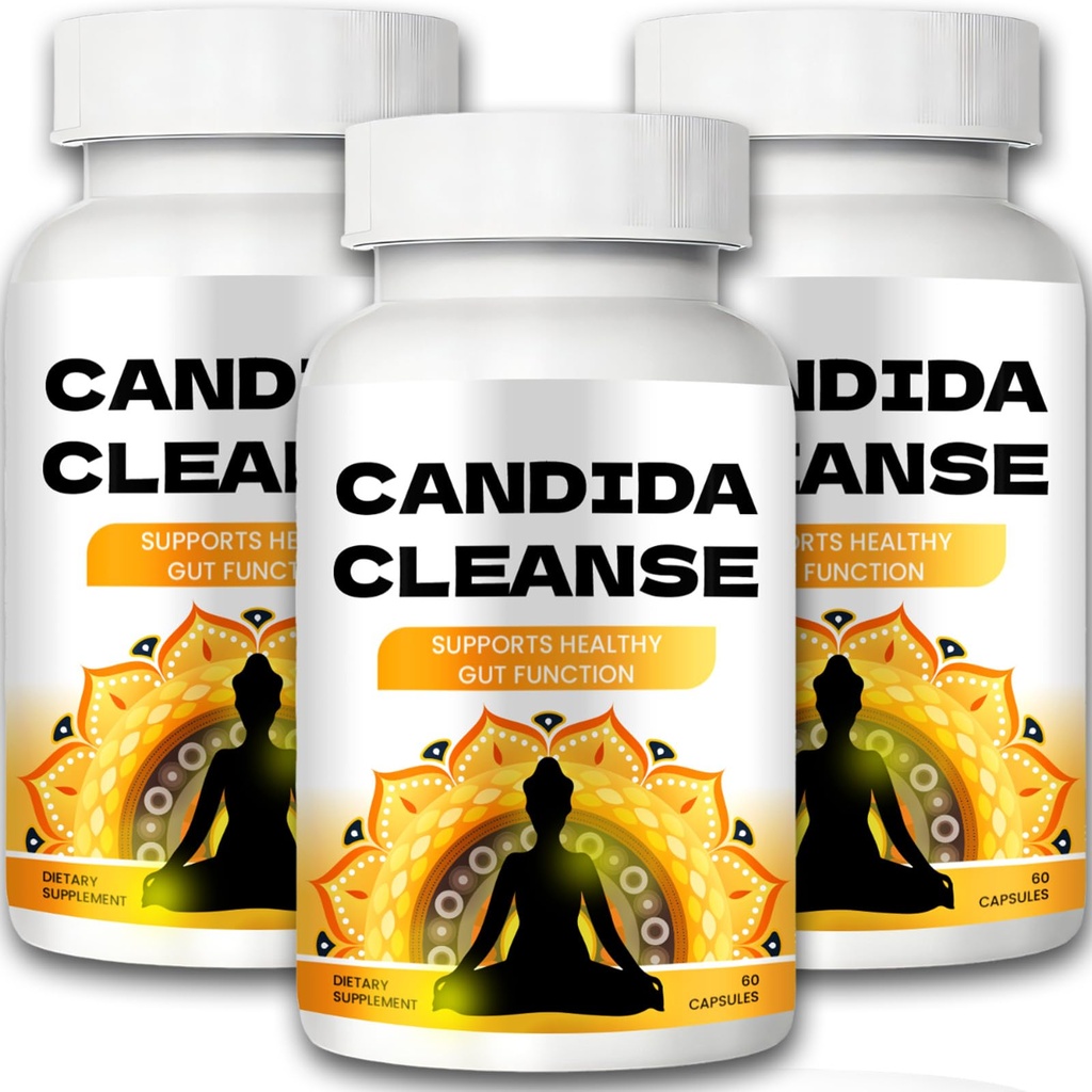 Candida Cleanse - Gut & Colon Support, Formula Avanzata - Oregano Leaf, Wormwood, Noce Nera, Acido Caprylic