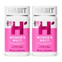 Habit Womens Multi Supplement 2 Pack (120 capsule) - Nuovo look, Supporta la salute generale e il benessere, 23 vitamine e minerali essenziali, estratti di frutta, Folate, Ferro, B12, Biotina, Non OGM