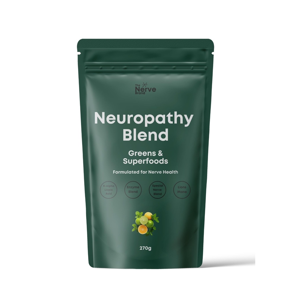 Der Nerve Brand Neuropathie Superfood Blend Greens Pulver für periphere Neuropathie mit 600 mg R Alpha Lipoic Acid