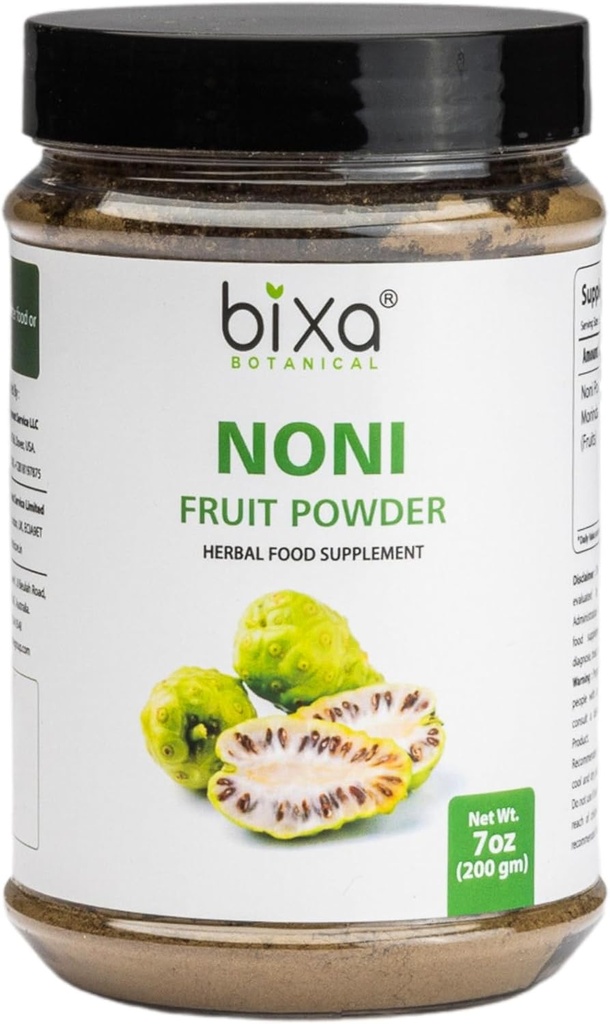 Bixa BOTANICAL Ayurvedic Natural Herbal Supplement Noni Polvere Pure Authentic Premium Quality (Morinda Citrifolia) 7 Oz / 200g