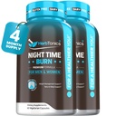 Herbtonics Night Time Burn & Sleep Complex supporta il metabolismo di notte, lo stress sollievo e sonno profondo. Include Melatonina, Valeriana e tè verde – Vegan Bedtime Weight Management (120 capsule)