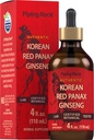 Piping Rock Korean Red Ginseng Liquid Extract | 4 Fl Oz | Panax Root Extract | Alkoholfrei Tinte | Vegetarisch, Non-GMO, Glutenfreie Ergänzung