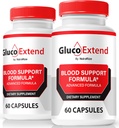 NutraRize (2 Pack) Gluco Extend Capsules, Offizielle GlucoExtend Pillen zur Unterstützung von nachhaltiger Energie, Premium-Blutgefäßreiniger, GlucoExtend Detox Glyco Optimizer, Zirkulationsunterstützung (120 Kapseln)