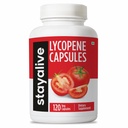 STAY ALIVE Lycopin Ergänzung für Männer 60mg, Natürliche Tomaten Extrakt Pulver, 120 Kapseln mit 4 Monaten Versorgung, 100% Veg Lycopin Complex, Non-GMO und Gluten kostenlose Carotinoide Ergänzung