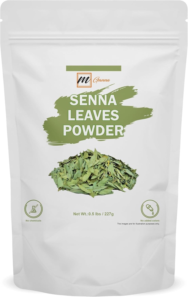 100% Natural Senna Powder 0.5 LBS / 227 GMS (Cassia Angustifolia) für Gesundheit und Hautpflege