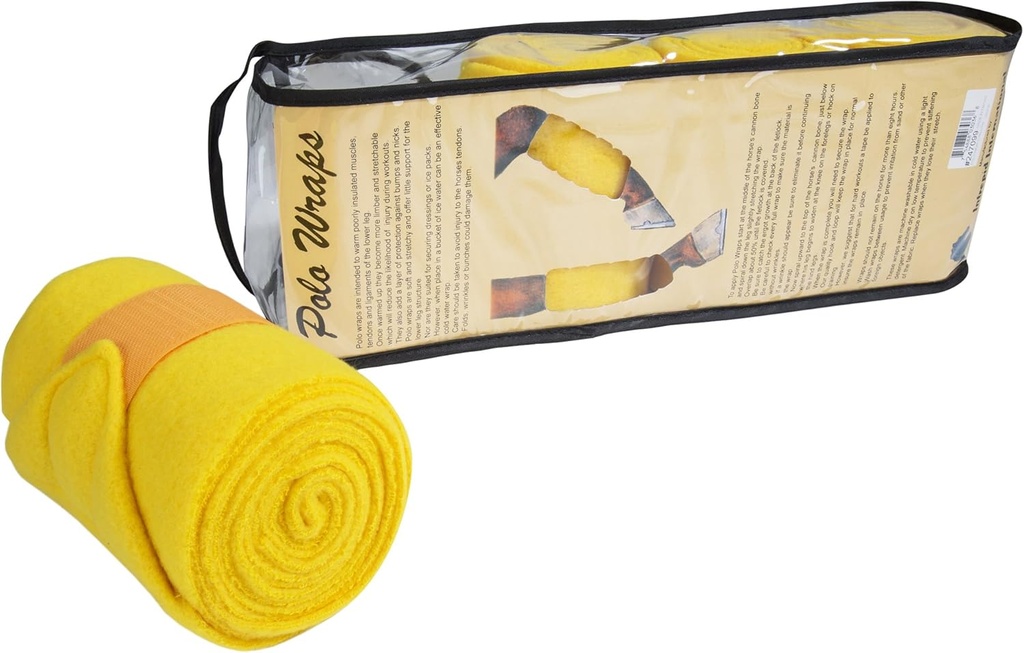 Intrepid International Polo Wraps für Pferde Set von 4 Baumwollbandage Wrap, Pferde Leg Wraps, Vet Wrap für Pferde, Pferdegröße, Übung Training Bandage