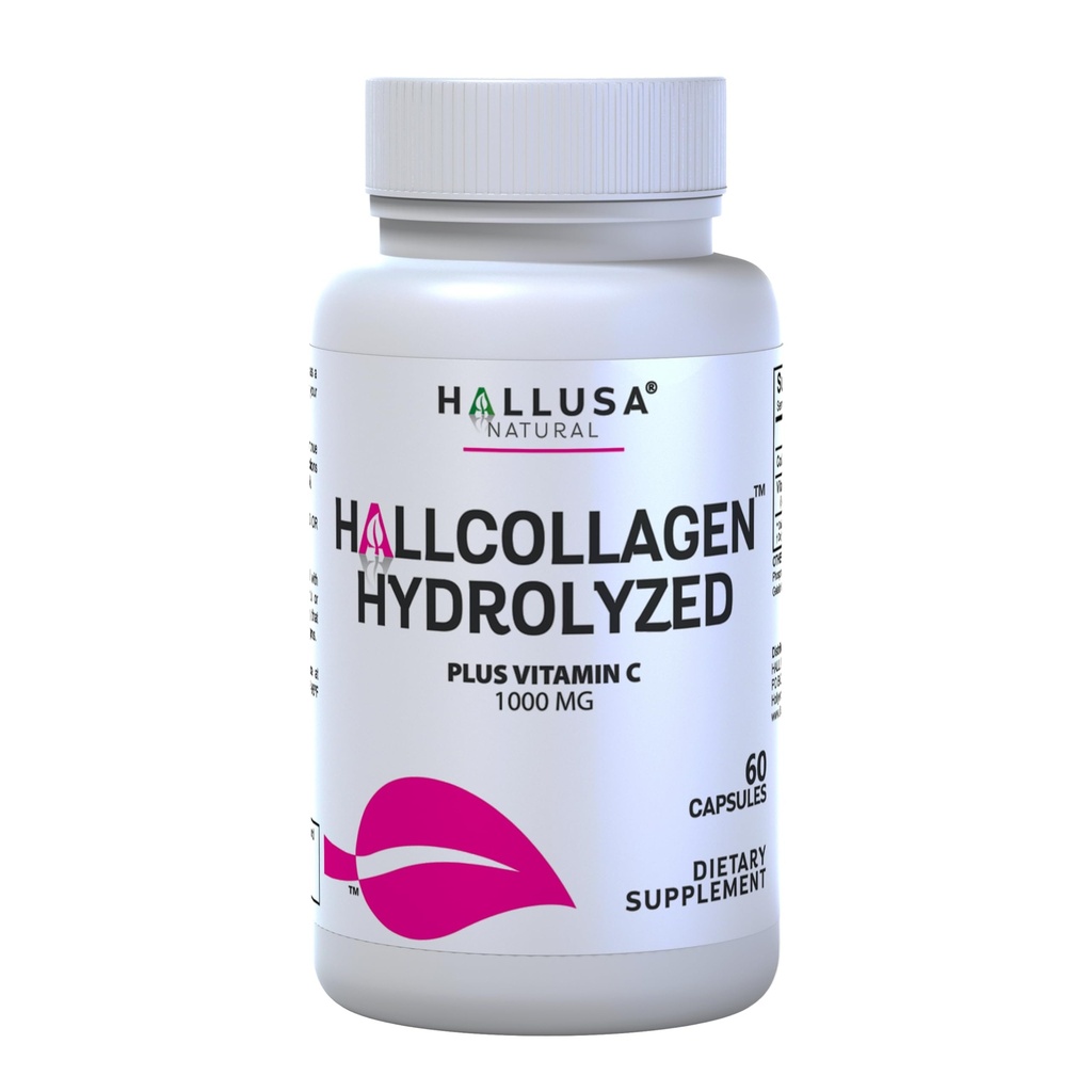 Cólageno hidrolizado - Pastillas de colágeno - Piel, arrugas y antienvejecimiento – Fortalecimiento del Cabello y uñas – Dolor en articolaculaciones – Collagen HYDROLIZED Plus Vitamin C 1000 MG 60 Cap