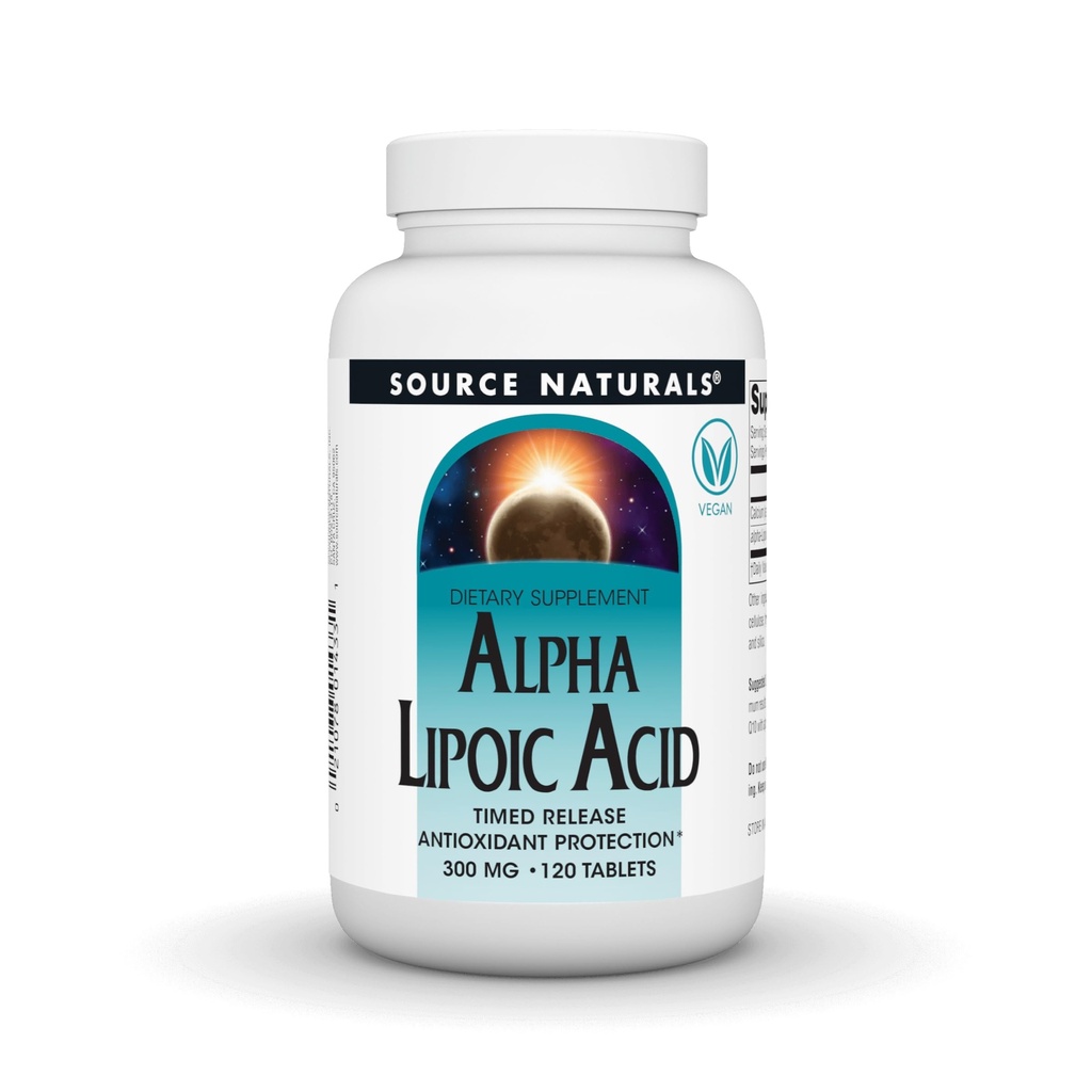 Fonte Naturals Alpha Lipoic Acid, Time Released Antioxidant Protection* - 120 Tabelle di rilascio di tempo