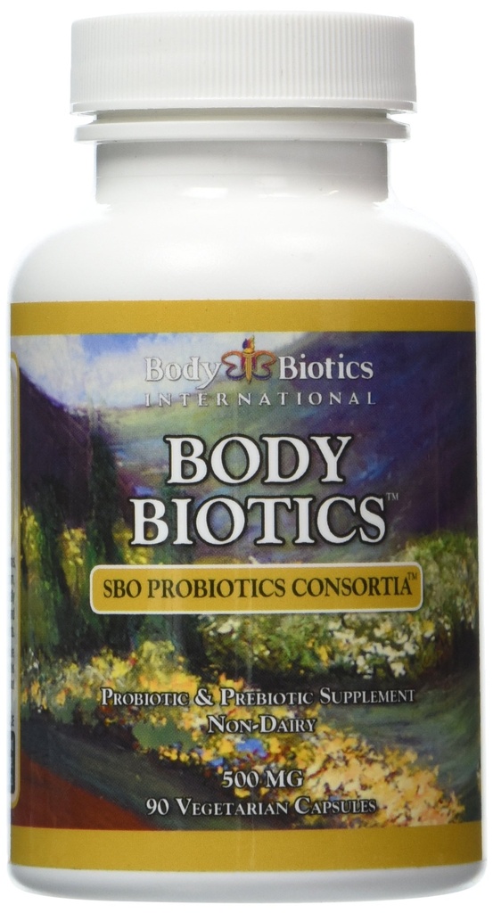 Body Biotics Bio-Identical SBO Probiotics Consortia, Probiotic und Prebiotic Supplement, Non-Dairy, 90 Kapseln