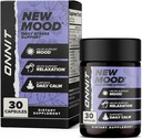 ONNIT Nuovo Mood Daily Stress Support Capsule, IGENTM Non OGM Testato, Sleep and Mood Support Supplemento per Uomini e Donne, Daily Stress Management Capsule, 30 Conte