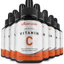 Liposomale Vitamin C 2000mg Flüssigkeit für Erwachsene, hohe Absorption VIT C, Maximieren Vitamin C, gut für Immunsystem & Antioxidans, 60ML (8 Flaschen)