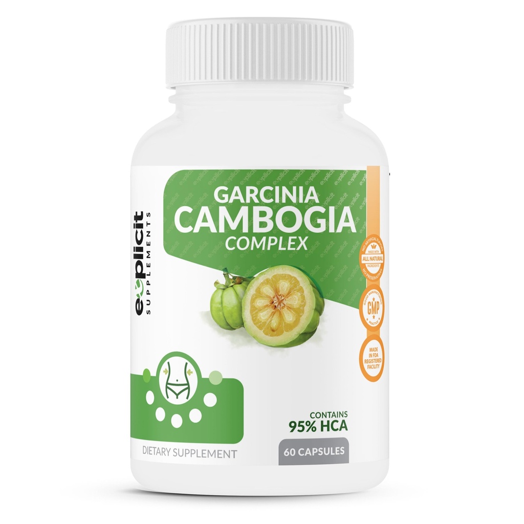 Garcinia Cambogia 95% HCA – Natural, Simple & Pure Weight Loss Supplement – Max Strength 1400mg – 1 Month