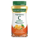 Vitamina C Gummies 700mg, Gummies di vitamina C ad alta potenza per adulti, Integratore di supporto immunitario, Integratore alimentare, Aroma arancione, 60 Ct