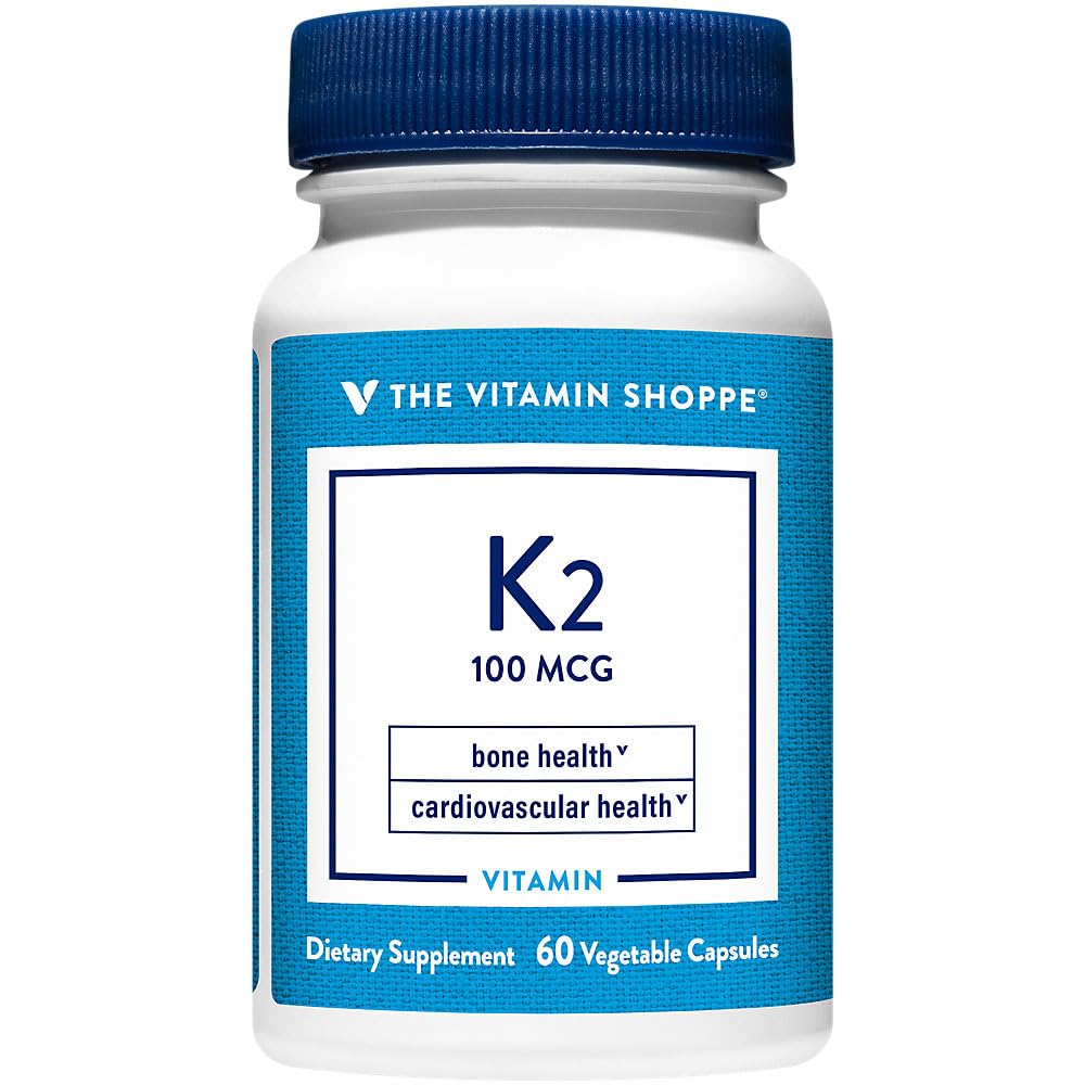 Vitamin Shoppe Vitamin K2-100 MCG (60 vegetarische Kapseln)