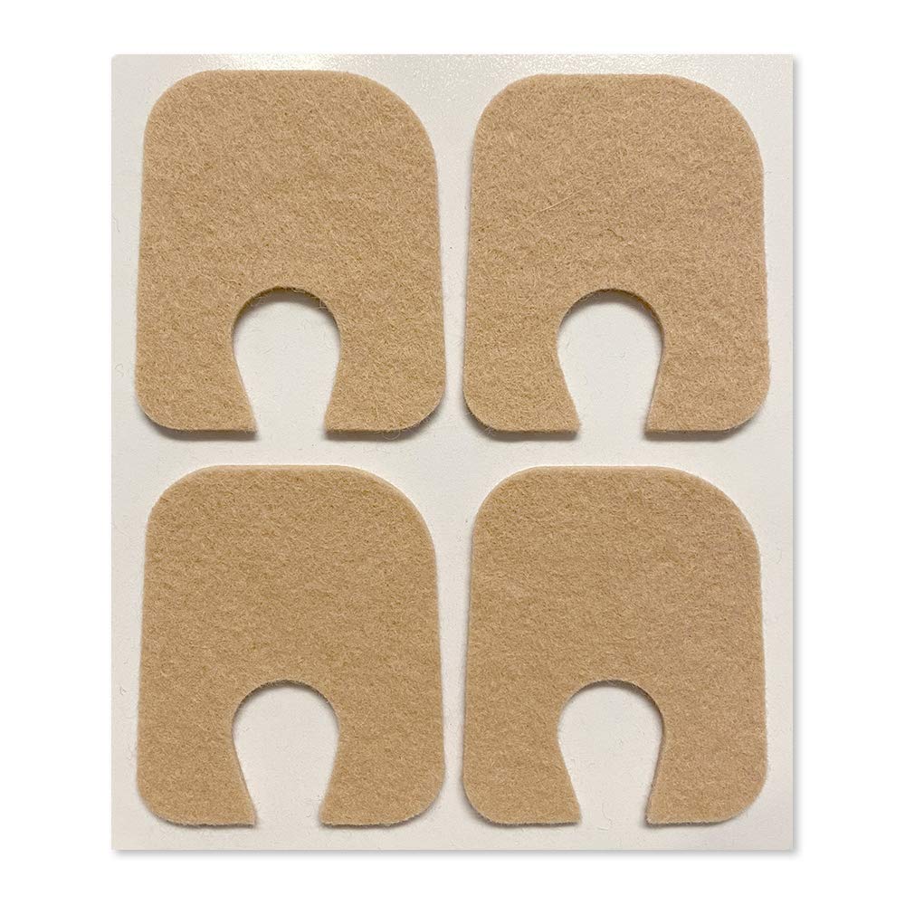 Aetna Foot Products - Kleber Filz U-Shaped Callus oder Toe Pads, Packung von 100, 1/8" Dicke