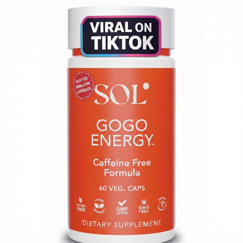 Supplément énergie GoGo: Boost énergétique naturel, Cortisol Regulation, Focus Support, Herbal Alternative pour les hommes et les femmes