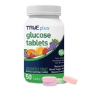 Comprimés de glucose TRUEplus®, arômes assortis (grape, framboise, orange) - Flacon de 50ct (1)