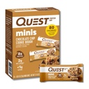 Quest Nutrition Mini Chocolate Chip Cookie Dough Protein Bars, 8g de protéines, 1g de sucre, 2g de glucides nets, sans gluten, 14 Compte