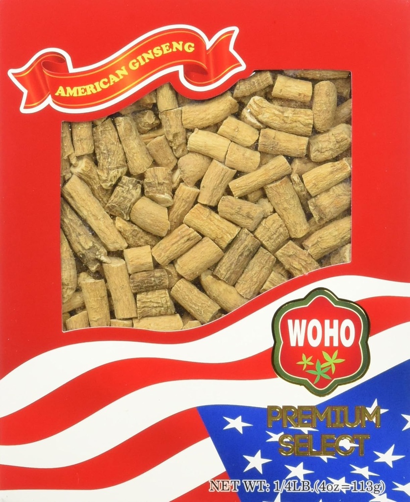 Woho Ginseng américain #122.4 Prong Medium 4oz. Boîte