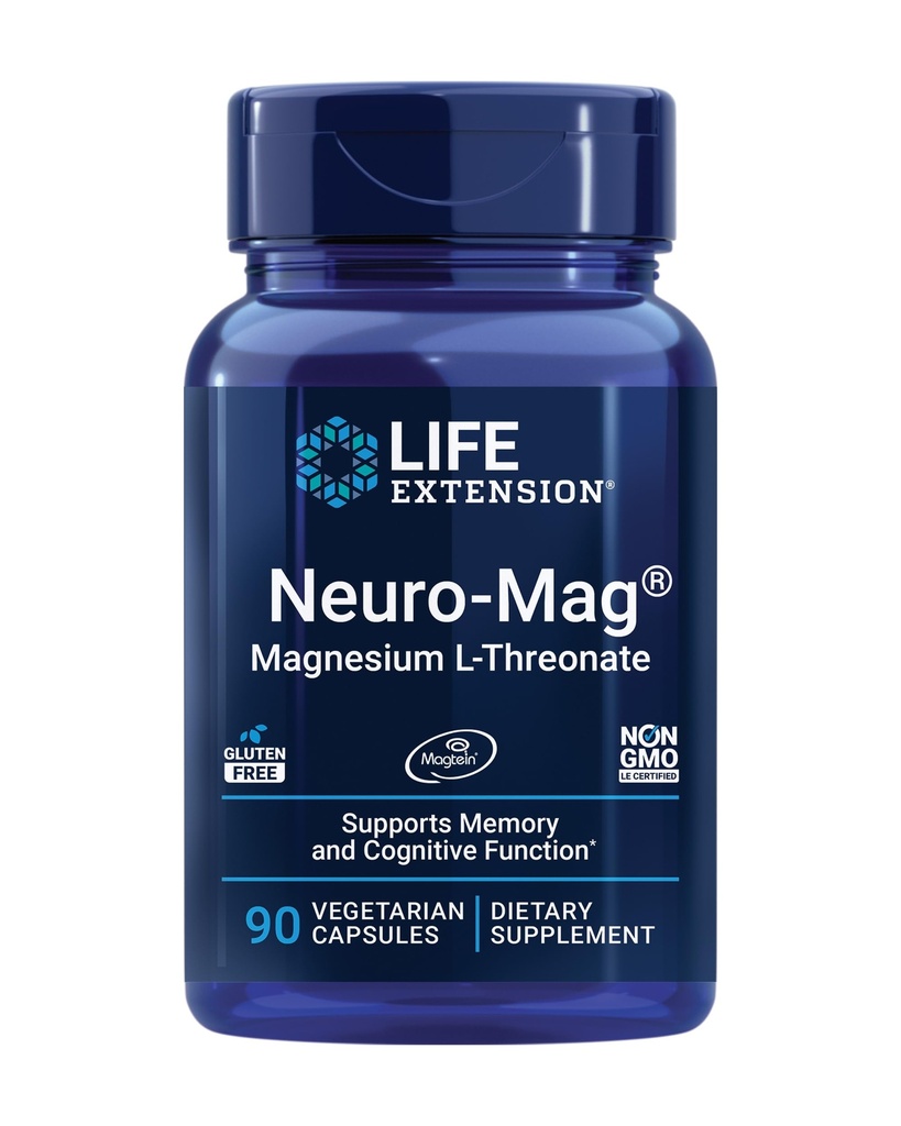 Lebensverlängerung gleich 400mg & Neuro-mag Magnesium L-dreimalige Ergänzungen für Gelenk, Leber, Gehirngesundheit, Gedächtnis &amp; Aufmerksamkeit, Non-GMO, Glutenfrei, 60 & 90 Zähler