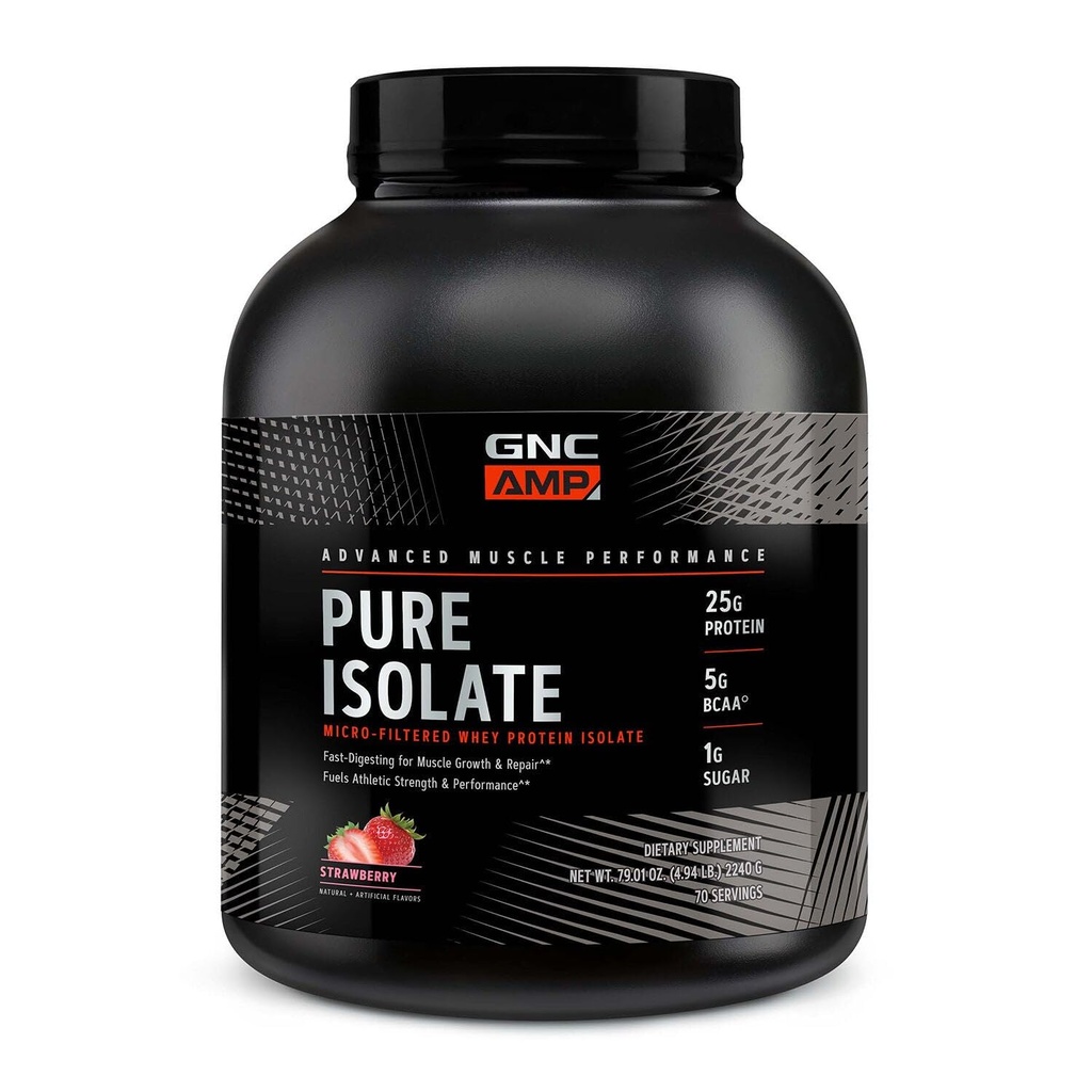 GNC AMP Pure Isolate Whey Protein - Erdbeere (70 Portionen)