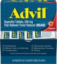 Advil Ibuprofen, 200 mg (50 confezioni da 2 compresse rivestite) 50 ea (pacchetto di 3)