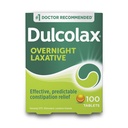 Dulcolax Stimulant Laxative Tabletten, Predictable & Effective Constipation Relief, Relieves Straining & Bloating, Bisacodyl 5 mg, 100 Count