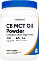 Nutricost C8 MCT Ölpulver 1LB (16.2oz) - 95% C8 MCT Ölpulver
