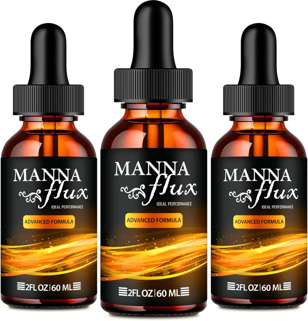 Gocce del flusso di manna, Mannaflux Supporto Supplemento Gocce liquide - Forza massima, Manna Flux Salute e gocce di benessere, Mannaflux Tutte Formula naturale, Manna Flux Liquid Drops Recensioni (3 pacchetto)