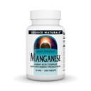 Source Naturals Manganèse, chélate d'acide amino - supporte la production d'énergie - 250 comprimés