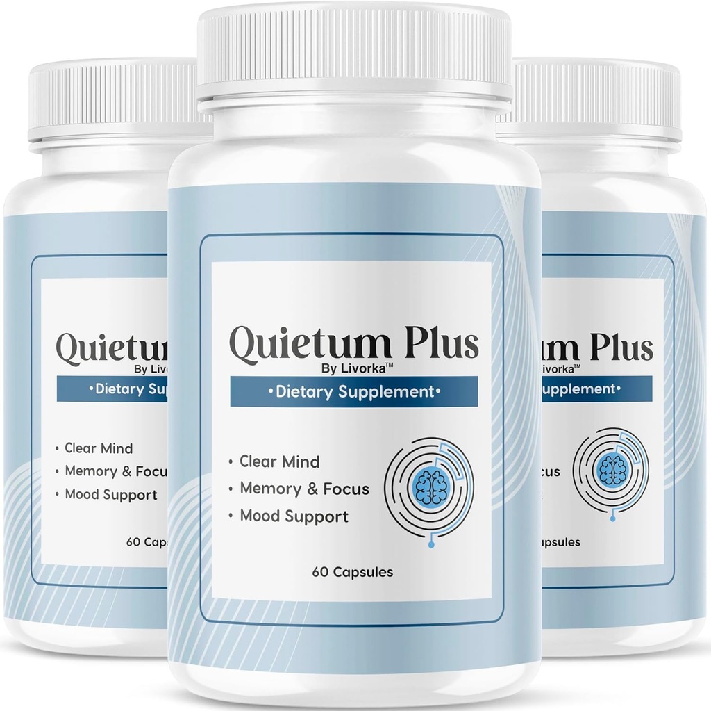 (3 Pack) Quietum Plus - Official Quietum Plus Advanced Supplement Formula, Original Quietum Plus Bewertungen, All Natural QuietumPlus Advanced Formula for Healthy Ear, 180 Kapseln für 3 Monate