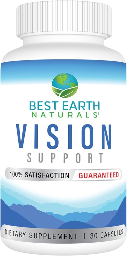 Vision Support Formel Supplement mit Augen Vitamine, Lutein, Vitamin A, Quercetin und mehr - 30 Count