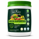 Polvere verde Superfood – Super Greens Organic Bere per Bloating, Energia & Digestione – Supplemento giornaliero Vegan Detox con Spirulina, Clorella, Prebiotici – 53 Serve